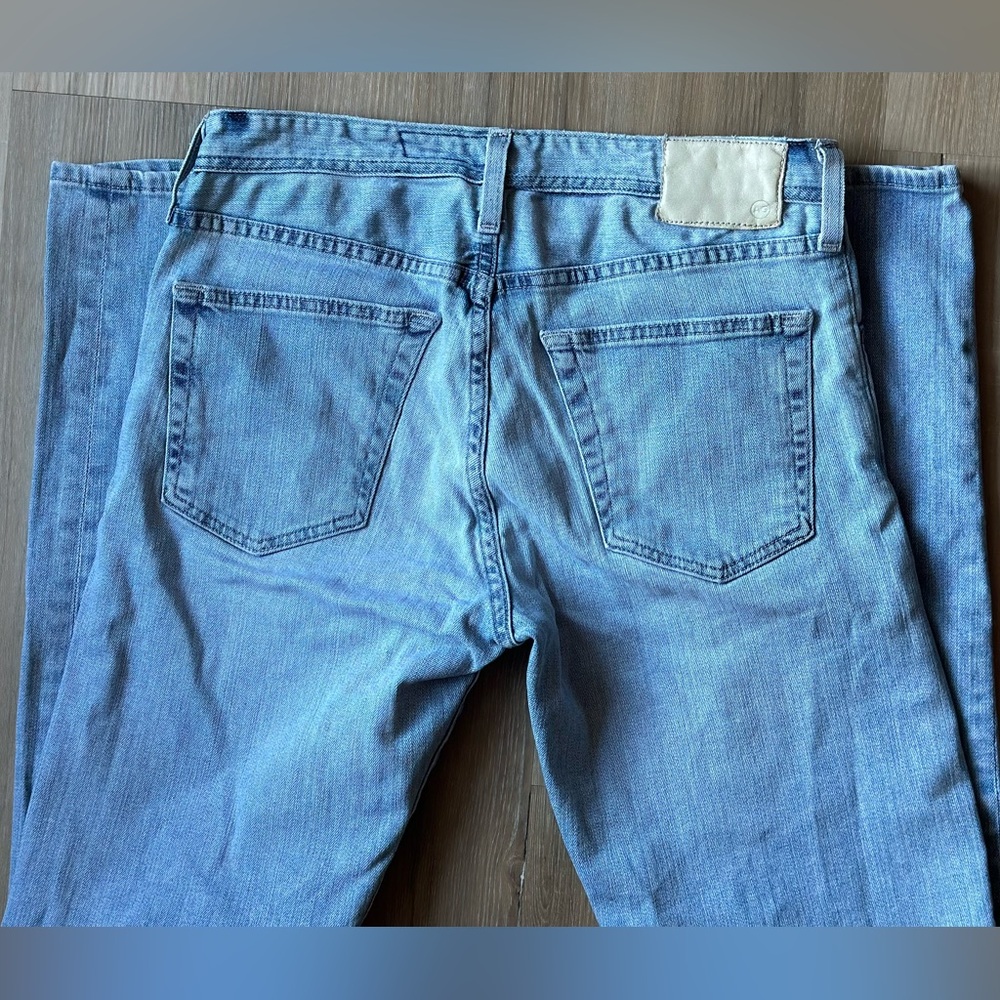 AG Adriano Goldschmied Men’s Light Blue Straight Jeans - Picture 6 of 11